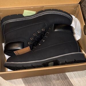 Hi-Tec Men's Black Leather Boots